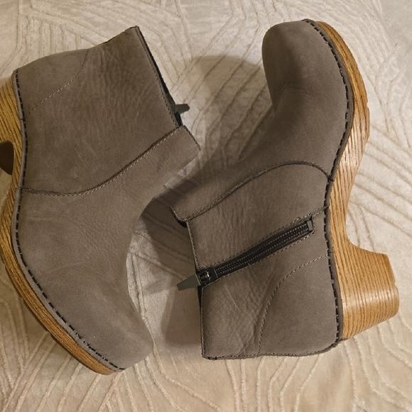 Dansko Taupe Ankle Booties - Picture 4 of 11